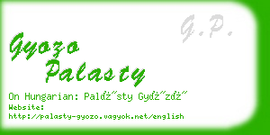 gyozo palasty business card